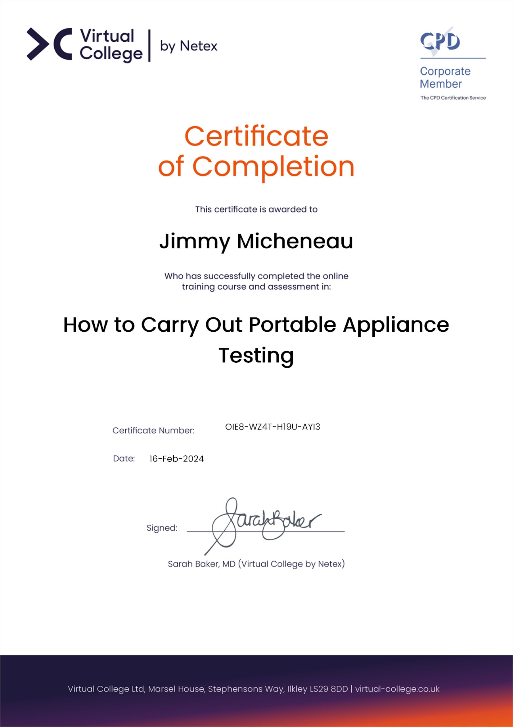 Jimmy Micheneau - How to Carry Out Portable Appliance Testing