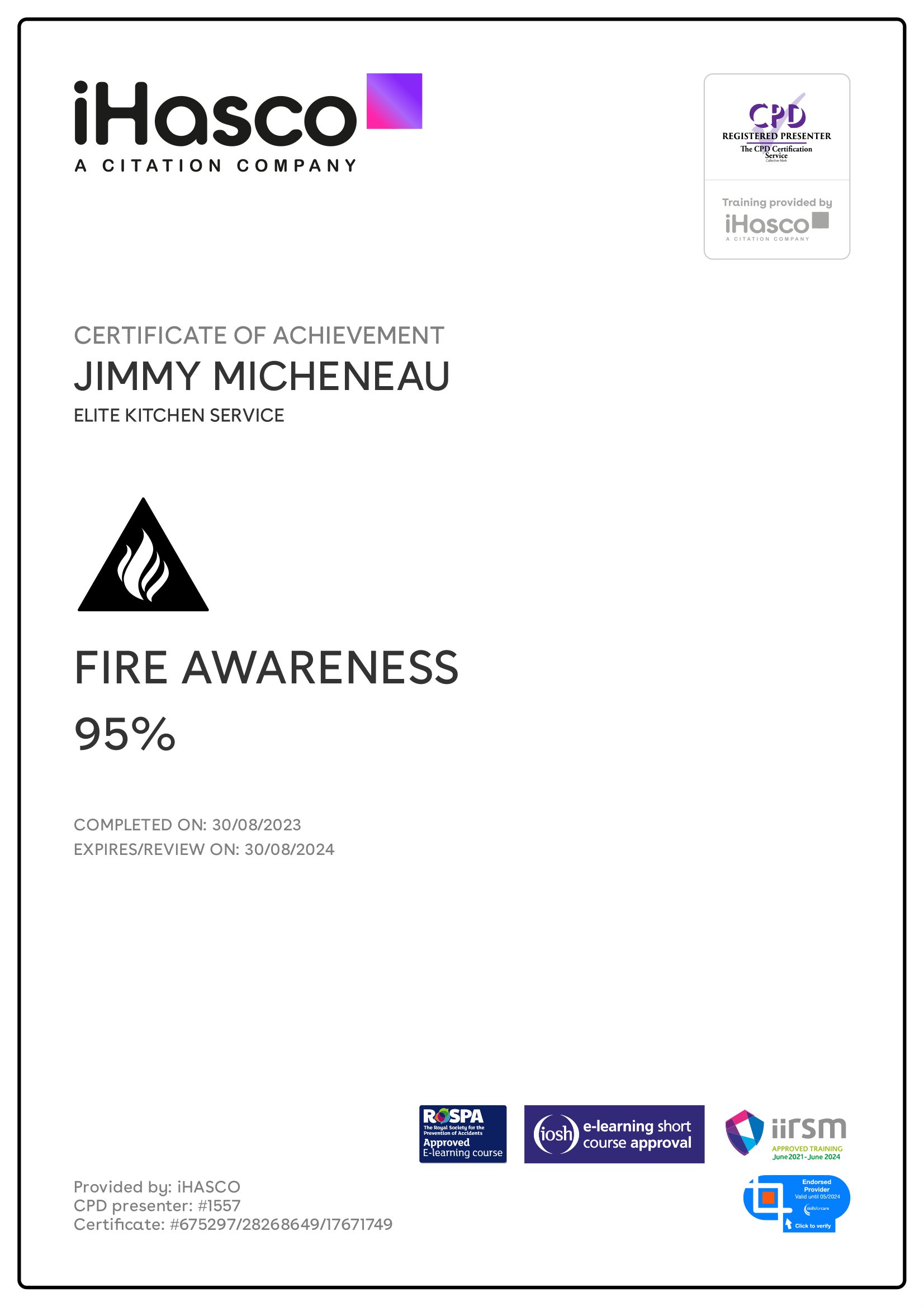 certificate_Fire-Awareness